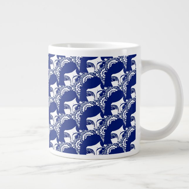 Étrange Fille Floral Spécialité Mug (Droite)