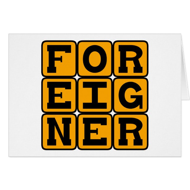 Étranger, Étranger (Devant horizontal)