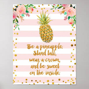 Être comme Ananas Poster Art Imprimer