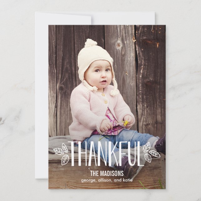 Être des Cartes photos de Thanksgiving (Devant)