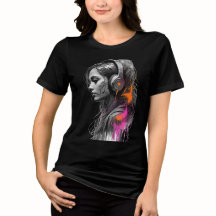 "être des femmes fortes tshirts inspirant mot noir
