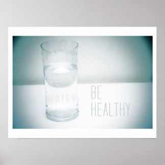 Être en santé - affiche sur l'eau