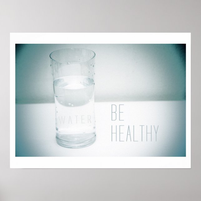 Être en santé - affiche sur l'eau (Devant)