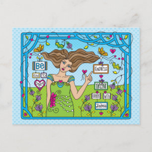 Être Gentil Aux Autres_ Carte Postale