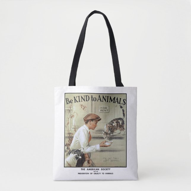 Être Gentil Pour Les Animaux Sac fourre-tout (Devant)