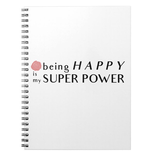 Être Heureux Est Mon Carnet Super Power (Devant)