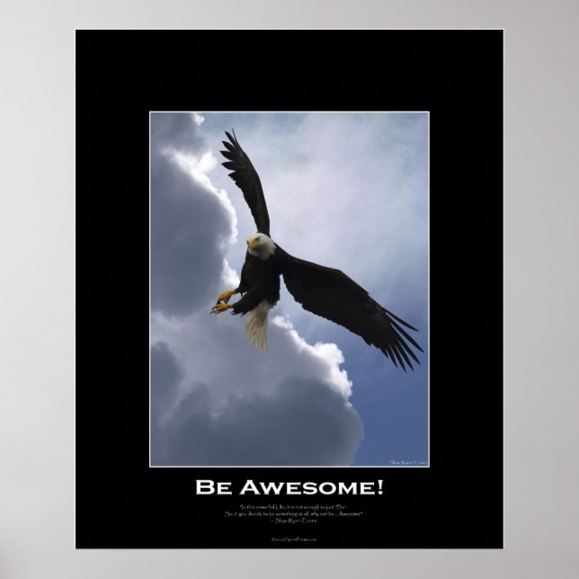 ÊTRE INCROYABLE Poster Motivationnel de l'aigle vo (Devant)