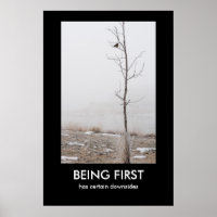 ÊTRE LA PREMIÈRE affiche démotivationnelle