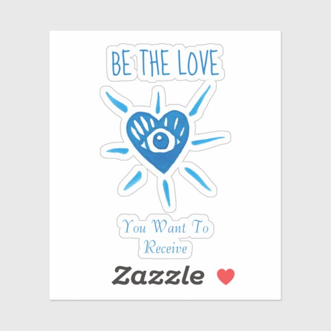 *~* ÊTRE LE COEUR D'AMOUR avec Sticker Vinyl EYE (Feuille)