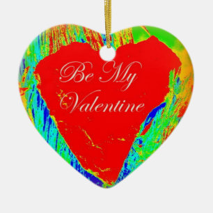 être mon ornement de coeur rouge valentin