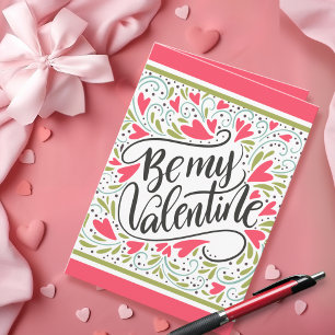 Être mon Valentin plié Carte de vœux de la Saint-V