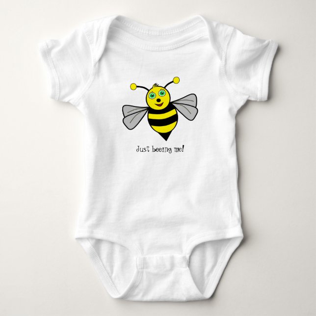 "Être simplement moi !" Body bébé abeille (Devant)