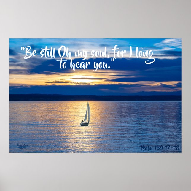 Être toujours en bateau sur Ocean Matte Poster (Devant)