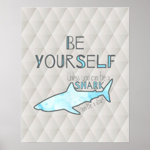 Être une affiche de requin