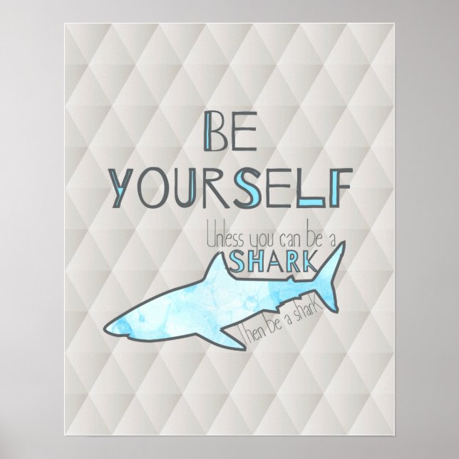 Être une affiche de requin (Devant)