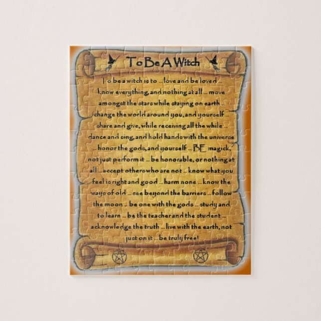 Être Une Sorcière Pagan Puzzle (Vertical)