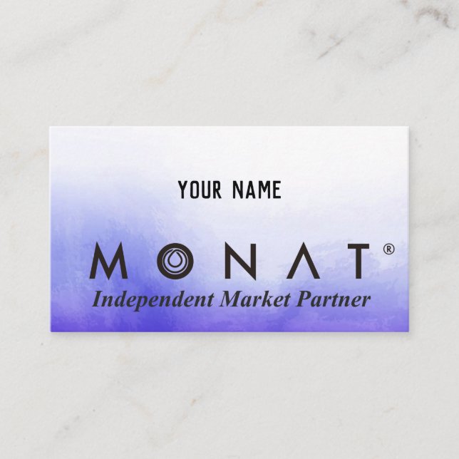 être votre propre patron carte de visite MONAT (Devant)