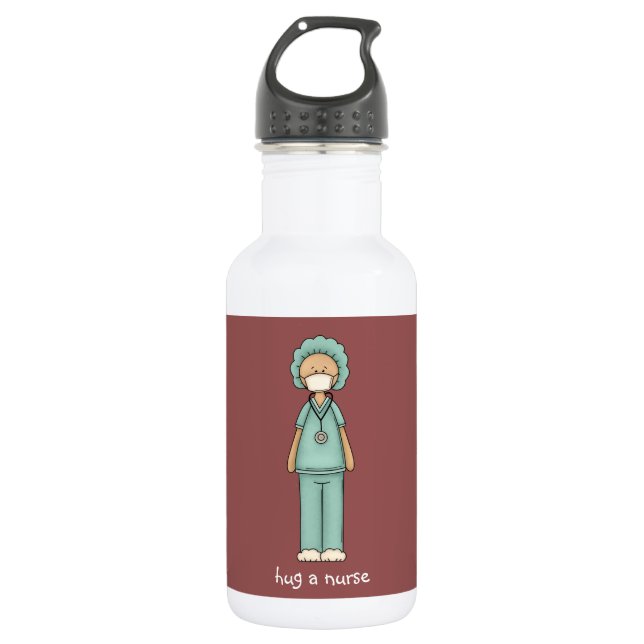 Étreignez une infirmière bouteille d'eau de 18 (Devant)