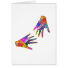 ÉTREINTE d'amitié de henné de MAINS