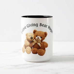 Étreintes d'ours tasse à deux tons de 15 onces