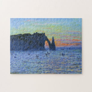 Etretat Needle & Porte d'Aval Monet Fine Art Jigsaw Puzzle