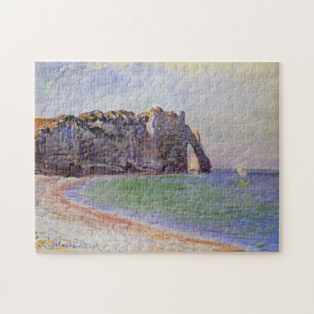 Etretat Porte d'Aval Monet Fine Art Jigsaw Puzzle (Horizontal)