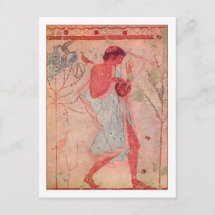 Etruscan Musician Postcard