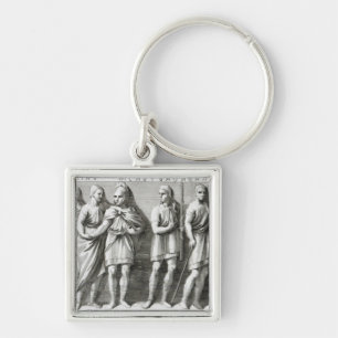 Etruscan Sarcophagus Keychain