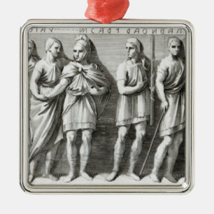 Etruscan Sarcophagus Metal Ornament