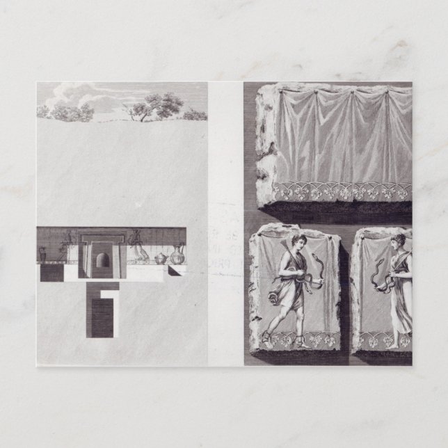 Etruscan Tombs, c. 1780 Postcard (Front)