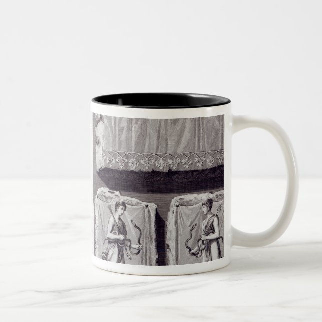 Etruscan Tombs, c. 1780 Two-Tone Coffee Mug (Right)