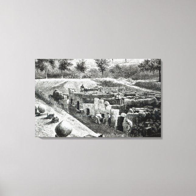 Etruscan Tombs Canvas Print (Front)