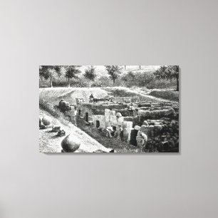 Etruscan Tombs Canvas Print
