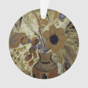 Etruscan Vase with Flowers Ornament