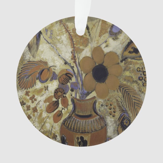 Etruscan Vase with Flowers Ornament (Front)