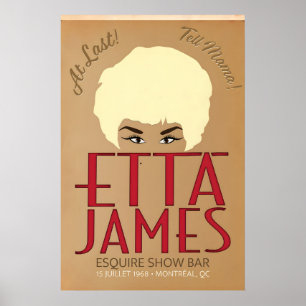 Etta James, Live at the Esquire Show Bar 1968 Poster