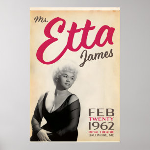 Etta James, Live at the Royal Theatre, Original Poster