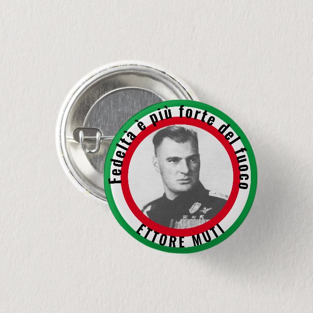 ETTORE MUTI 1 INCH ROUND BUTTON (Front & Back)