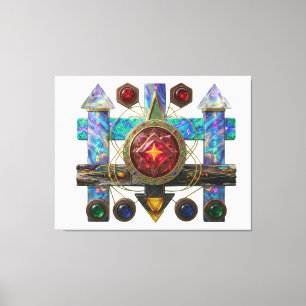 Etude № 13. Astral Compass Canvas Print