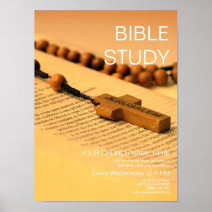 Étude biblique : Personnalisable affiche d'évèneme