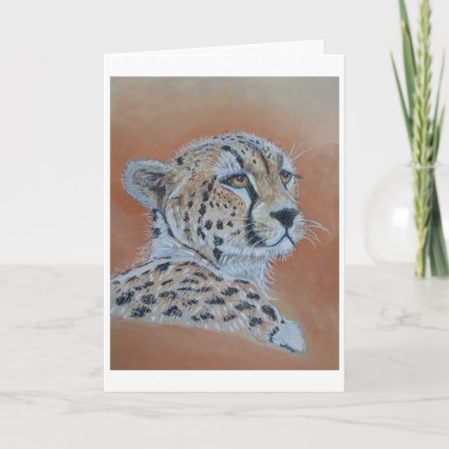 Étude Cheeta carte d'anniversaire (Devant)