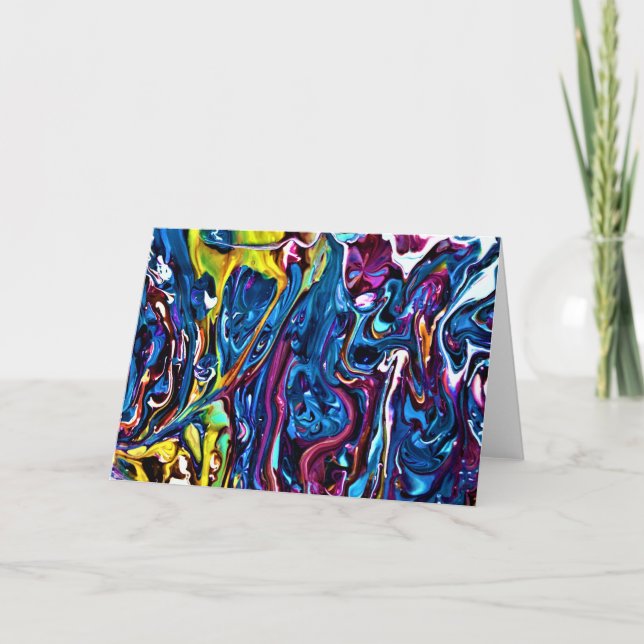Étude couleur Abstraite 150, carte (Devant)