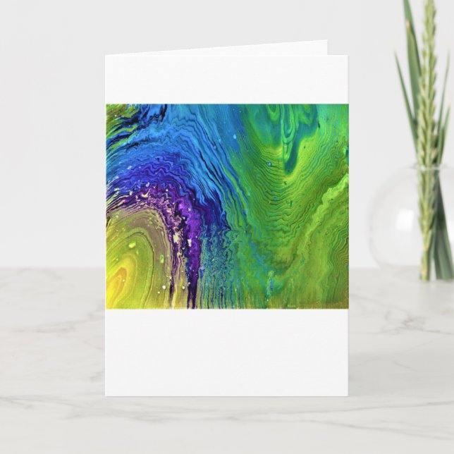 Étude de couleur Abstraite 12, carte (Devant)