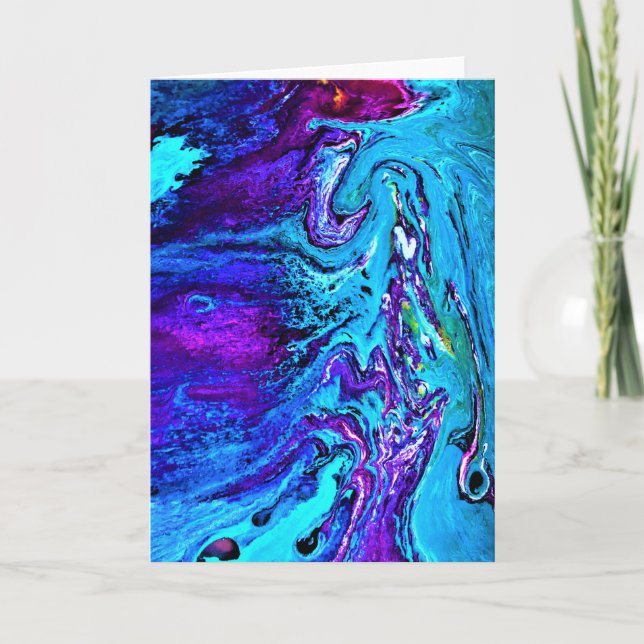 Étude de couleur Abstraite 17, carte (Devant)