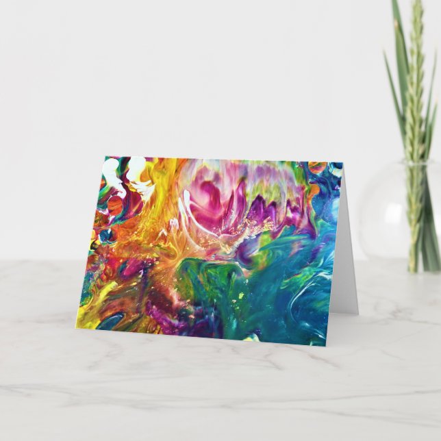 Étude de couleur Abstraite 2, carte (Devant)