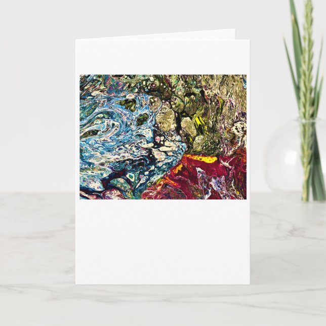 Étude de couleur abstraite 47 Carte (Devant)