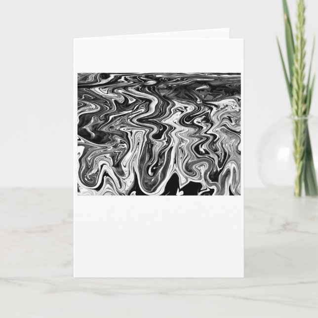 Étude de couleur Abstraite 481 / Noir, carte (Devant)