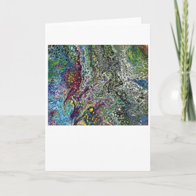Étude de couleur Abstraite 53, carte (Devant)