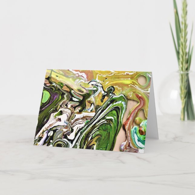 Étude de couleur Abstraite 8, carte (Devant)