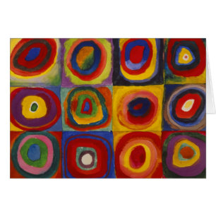 Étude de couleur des cercles Carré par Kandinsky